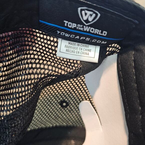 North Carolina Tar Heels Snapback Trucker Hat Cap Black UNC Embroidered TOW - Picture 8 of 9